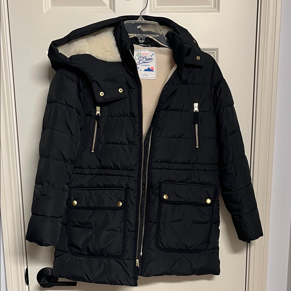 J. Crew Black Puffer Jacket for Kids
